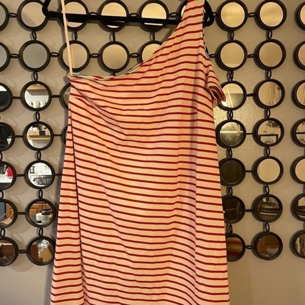 Anthropologie Maeve Off The Shoulder Stripped Dress. NWT - Picture 5 of 6